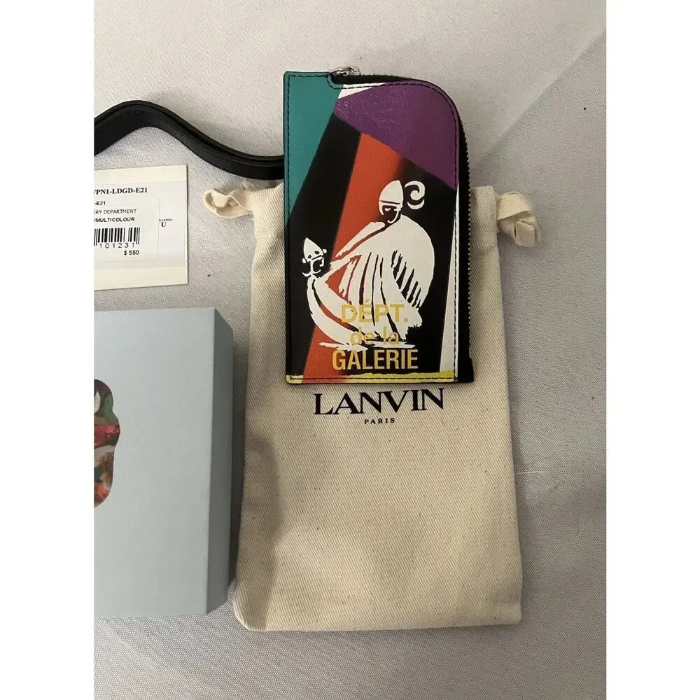 NIB Lanvin x Gallery Dept. Card Holder Lanyard Mother & Daughter Wallet $550.00